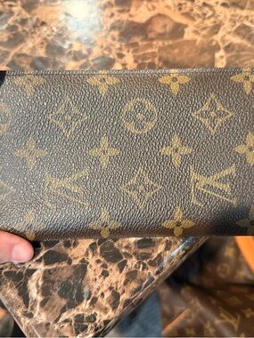 Louis Vuitton Monogram Canvas Long Wallet - Brown and Tan